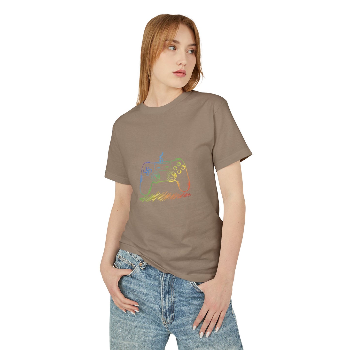 Retro Rainbow Game Controller Tee