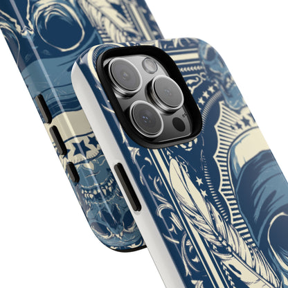 Skull & Feather Tough Phone Case Protective Gothic iPhone Cover