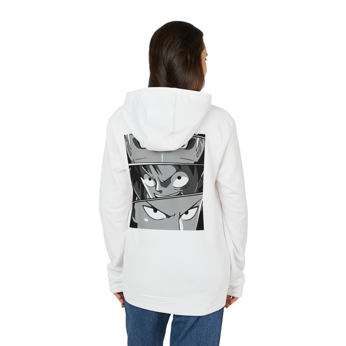 Anime Eyes Hoodie Intense Green-Eyed Manga Character Pullover