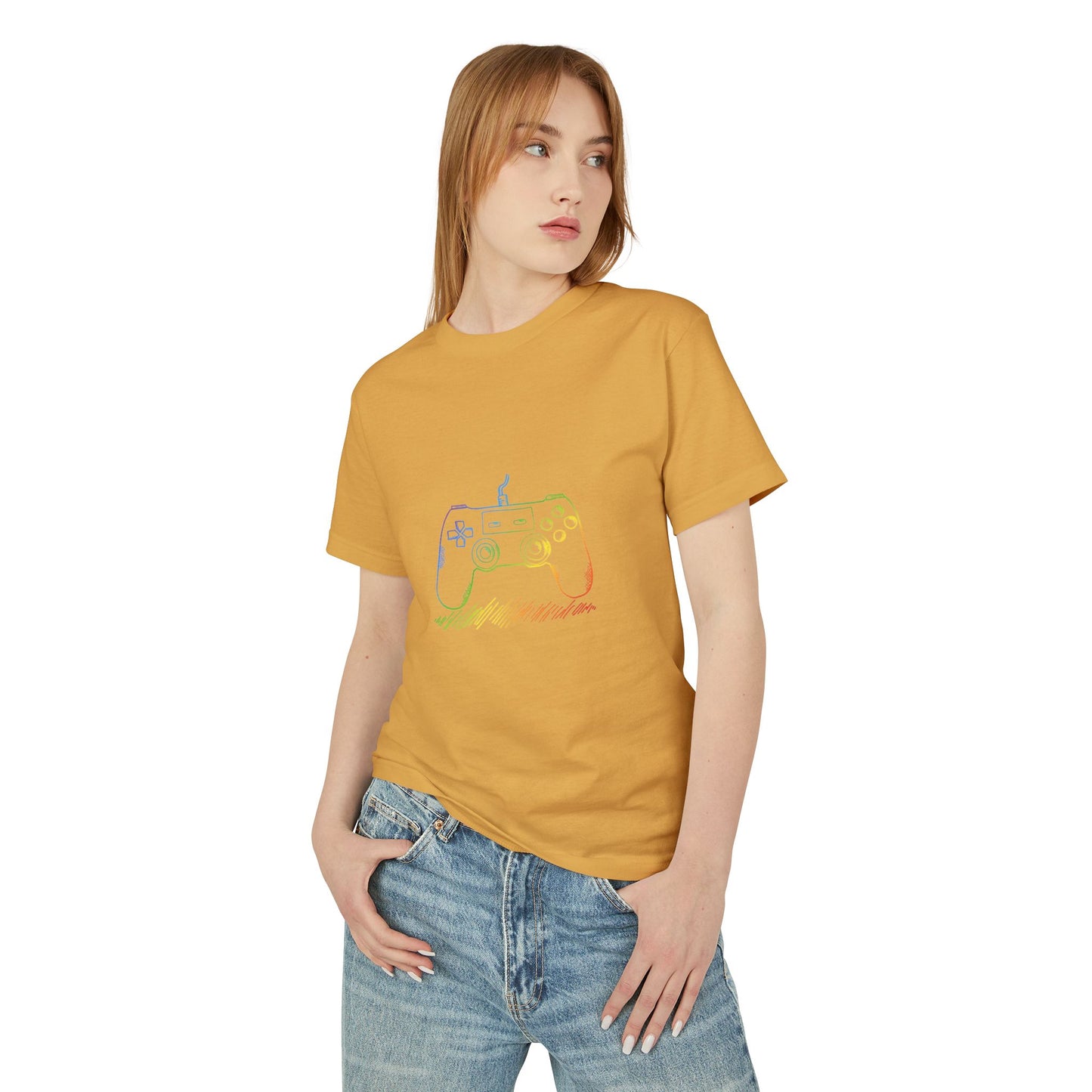 Retro Rainbow Game Controller Tee