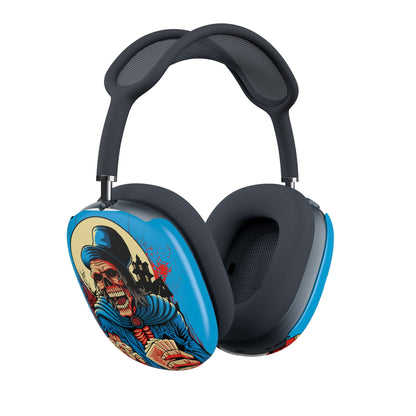 AirPods Max Skull Gambler Shell Case Retro Horror Graphic Ear Cup Skins