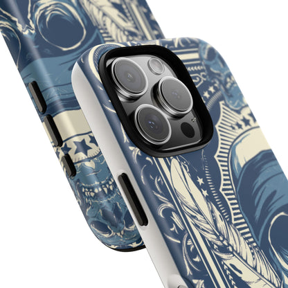 Skull & Feather Tough Phone Case Protective Gothic iPhone Cover