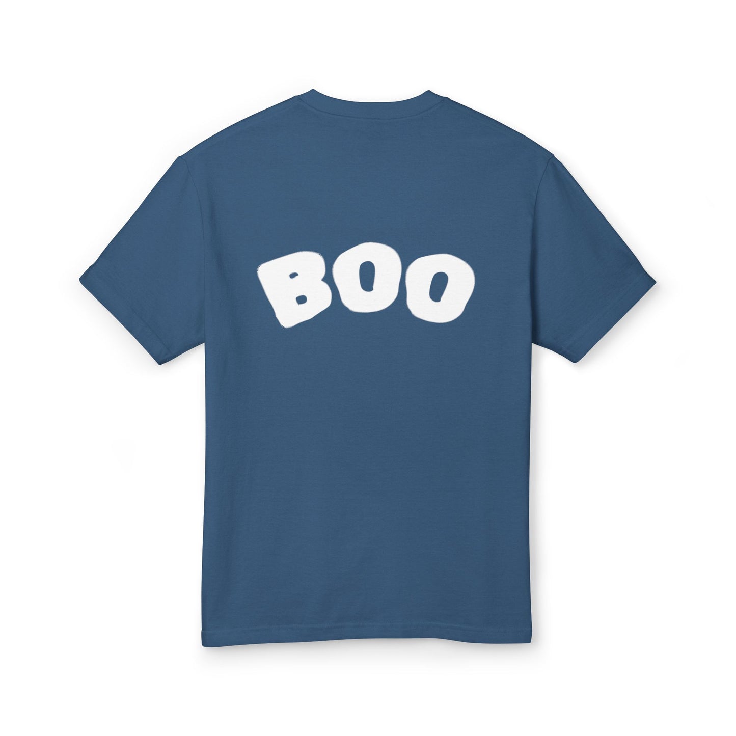 Ghost Trick Halloween T‑Shirt 'Boo' Back Graphic & Candy Bag
