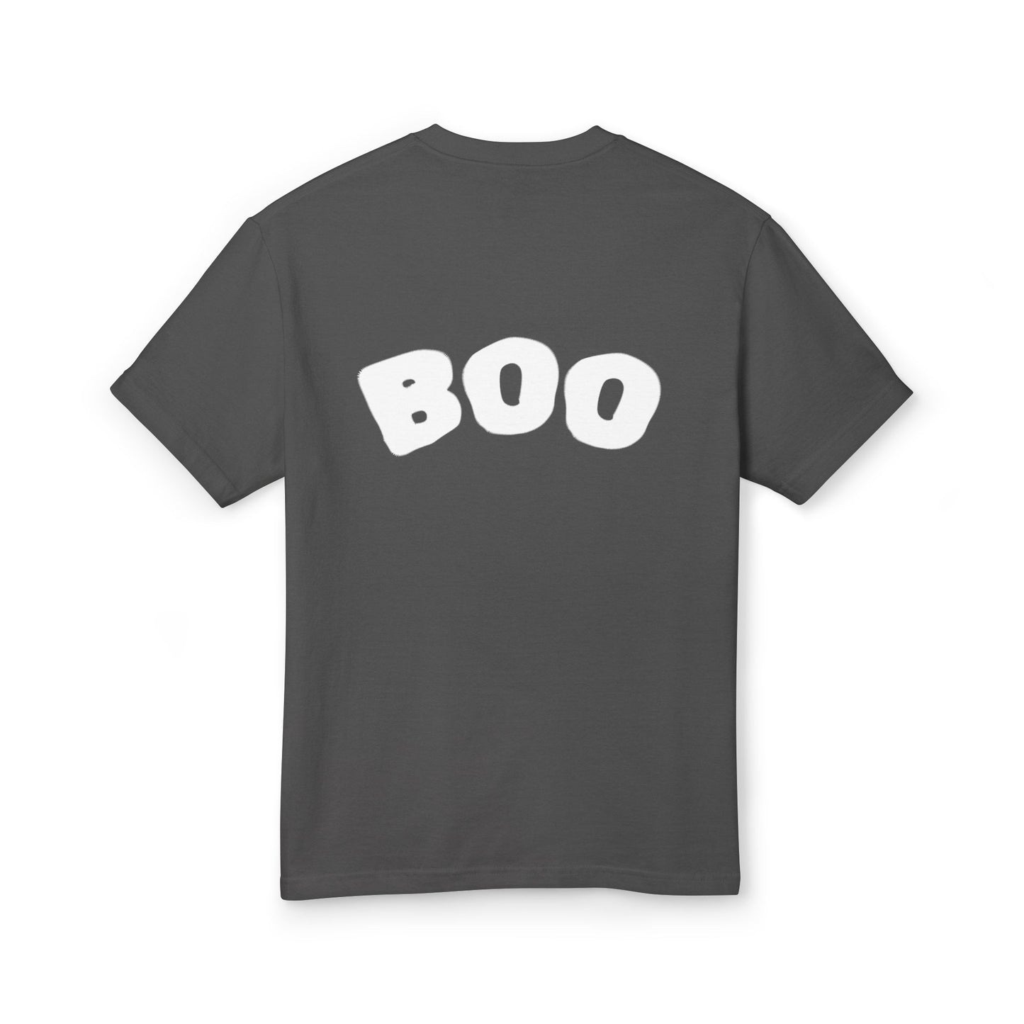 Ghost Trick Halloween T‑Shirt 'Boo' Back Graphic & Candy Bag