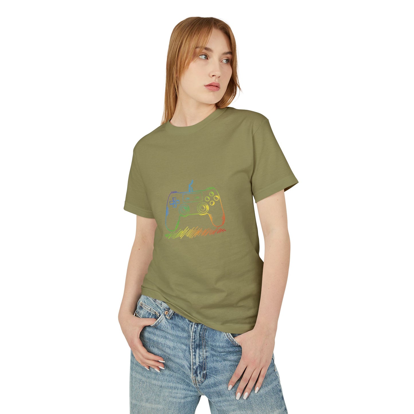 Retro Rainbow Game Controller Tee