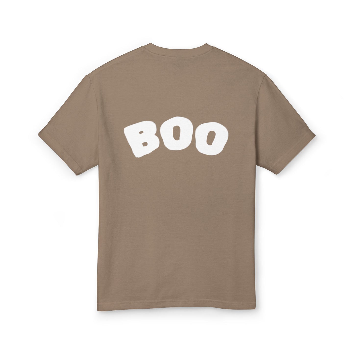 Ghost Trick Halloween T‑Shirt 'Boo' Back Graphic & Candy Bag