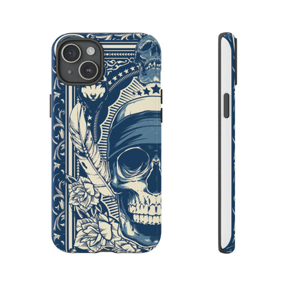 Skull & Feather Tough Phone Case Protective Gothic iPhone Cover