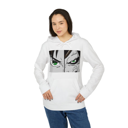 Anime Eyes Hoodie Intense Green-Eyed Manga Character Pullover