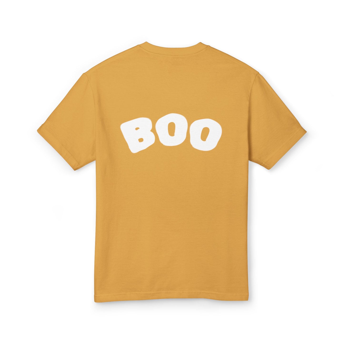 Ghost Trick Halloween T‑Shirt 'Boo' Back Graphic & Candy Bag