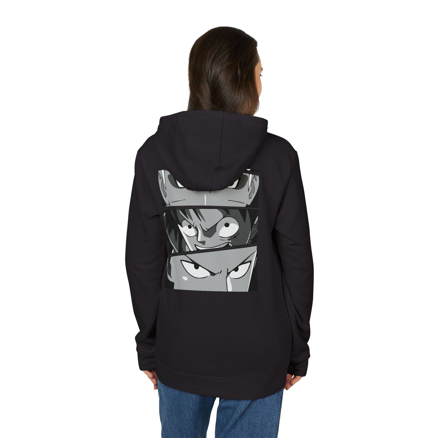 Anime Eyes Hoodie Intense Green-Eyed Manga Character Pullover