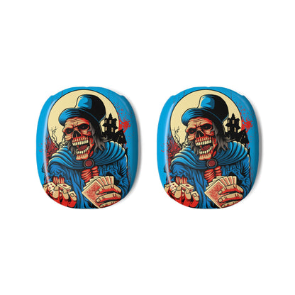 AirPods Max Skull Gambler Shell Case Retro Horror Graphic Ear Cup Skins