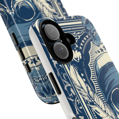 Skull & Feather Tough Phone Case Protective Gothic iPhone Cover